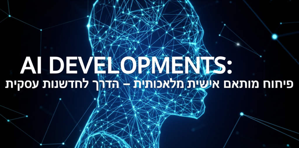 AI DEVELOPMENTS: פיתוח מותאם אישית בבינה מלאכותית – הדרך לחדשנות עסקית